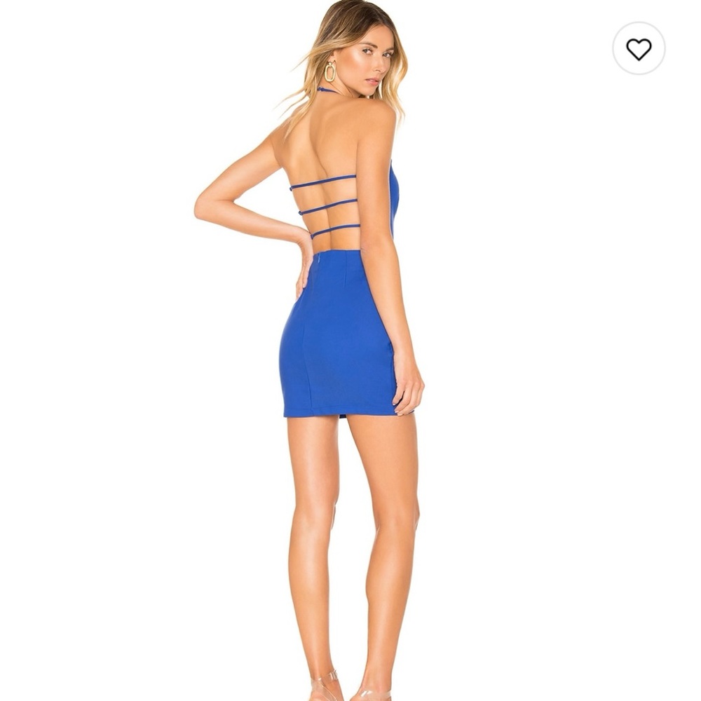 Blue mini dress